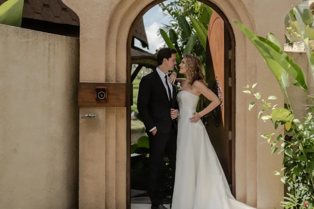 Wedding couple portrait