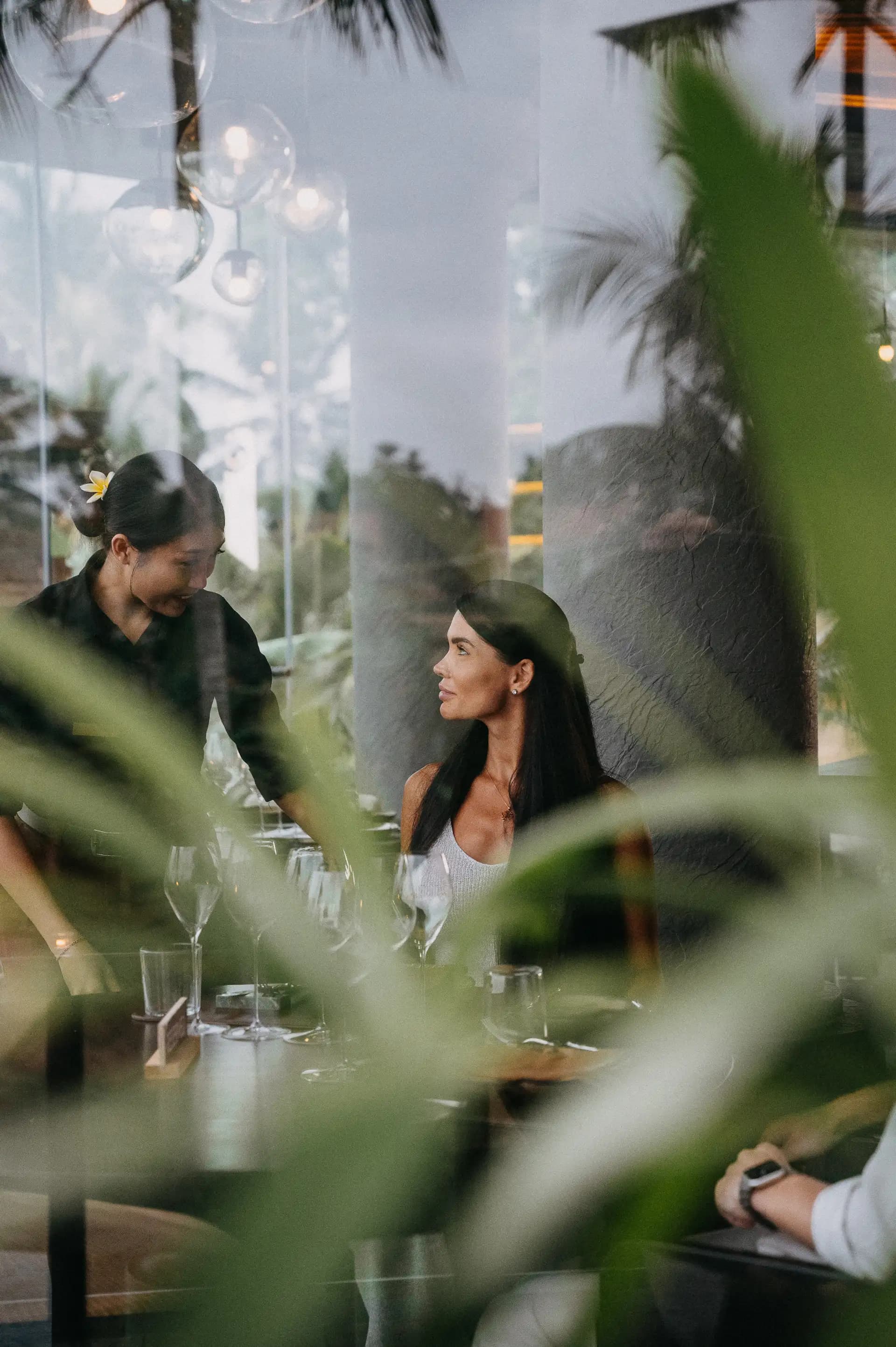 Guests dining at Equipoise
